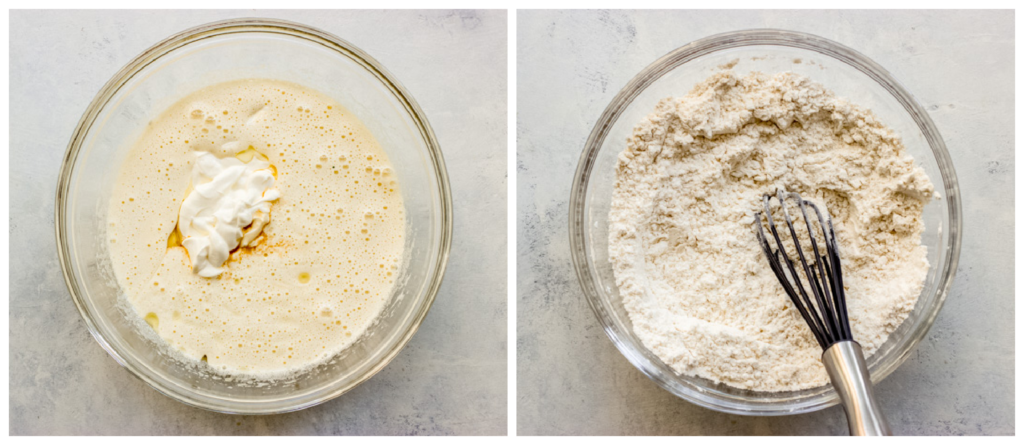 sour cream coffee cake batter in a bowl