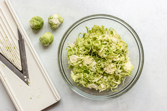shredded brussels sprouts