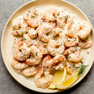 Easy Shrimp Salad with Fresh Dill - Little Broken