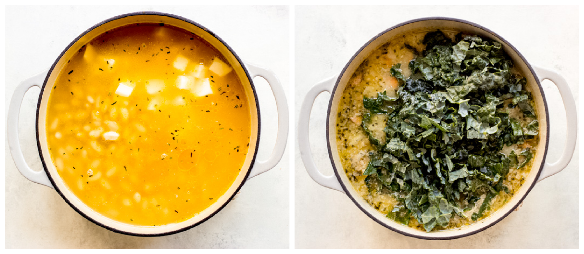 Tuscan White Bean and Kale Soup Little Broken