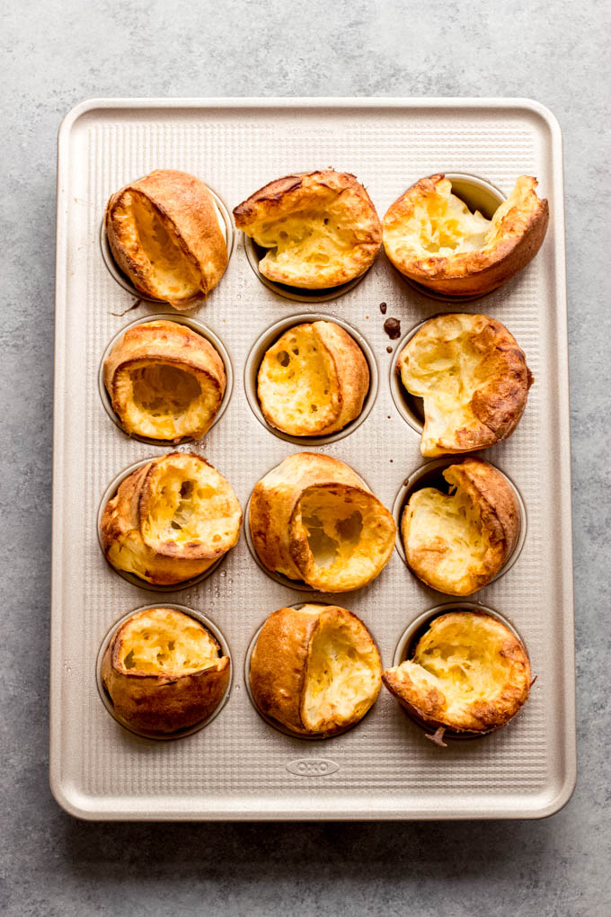 Cheese Popovers in a Muffin Pan Little Broken