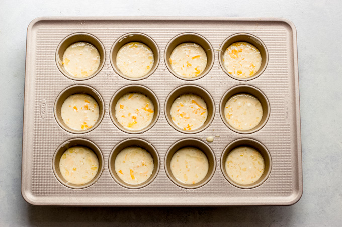 popover batter in a muffin pan