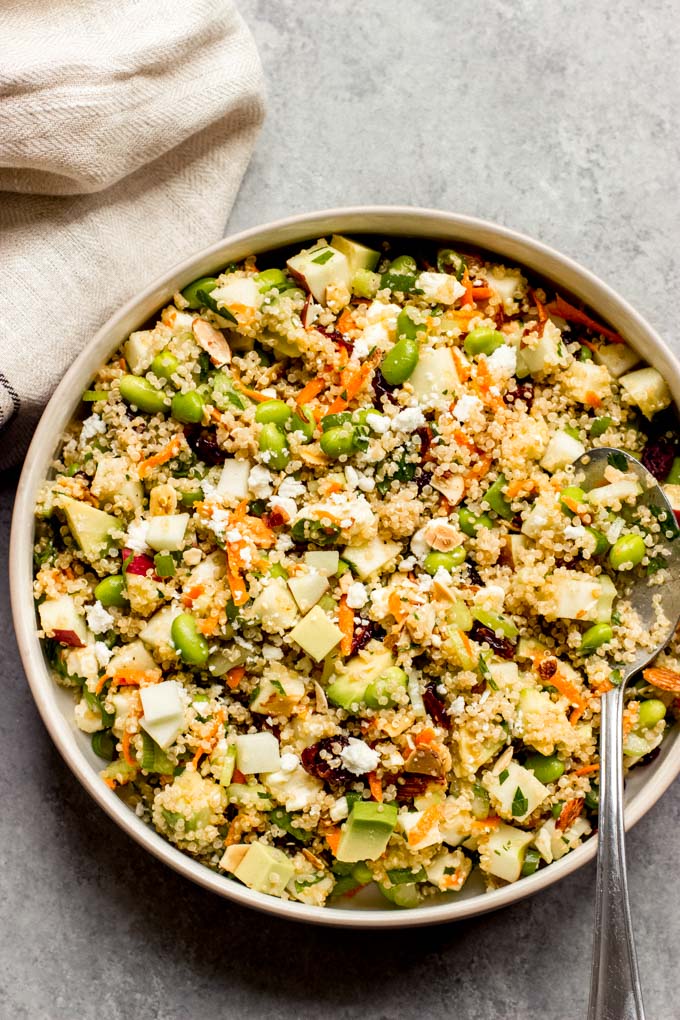 Quinoa Apple Salad {Make Ahead Friendly} - Little Broken