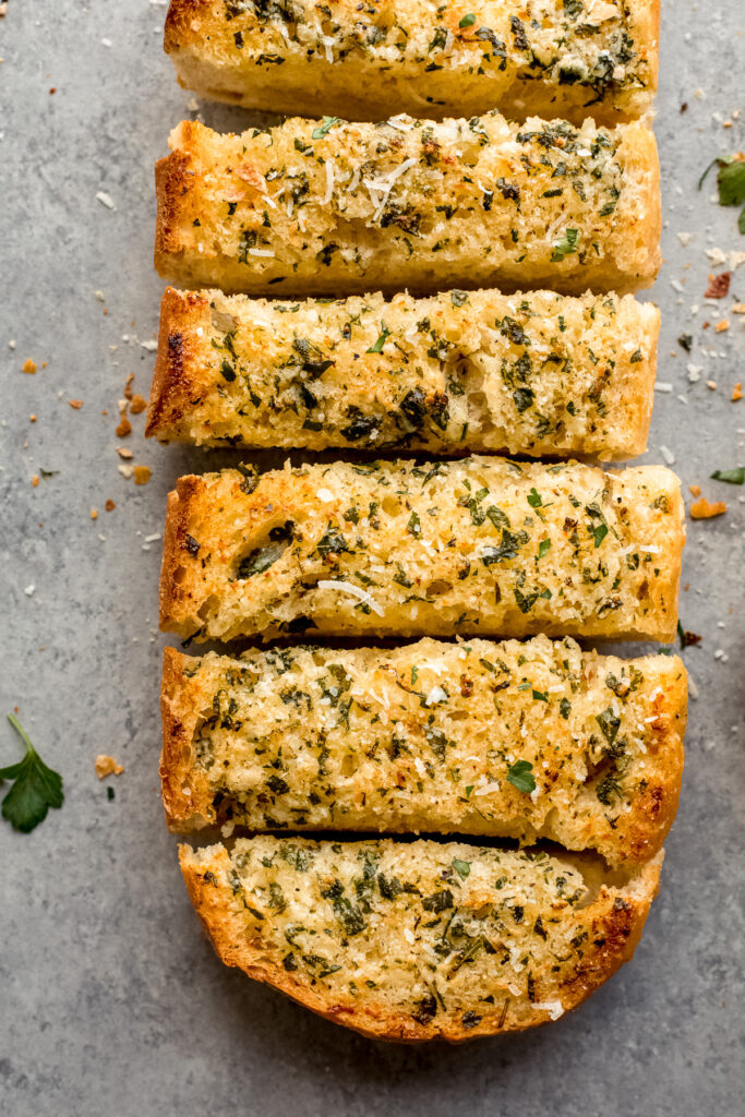 garlic bread with sourdough bread