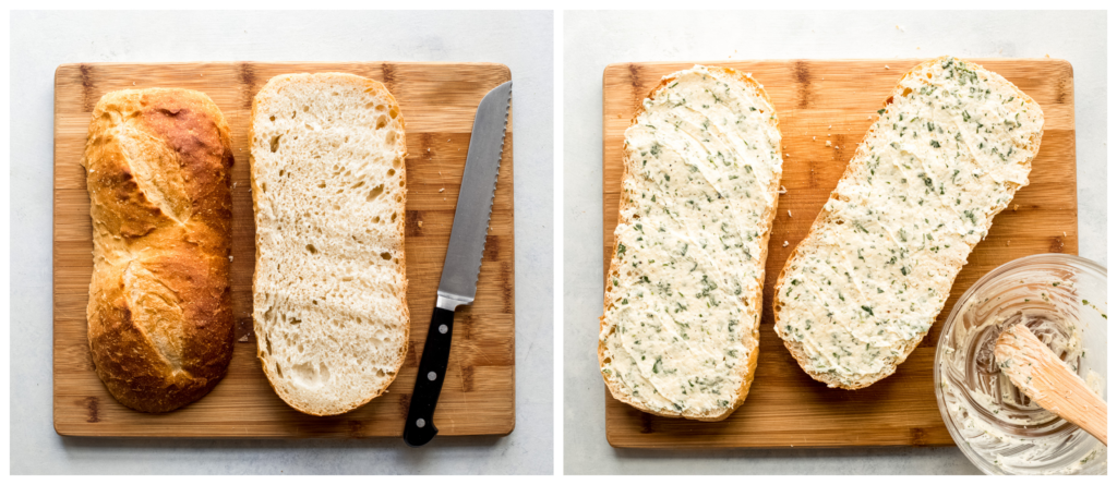 sourdough garlic cheese bread