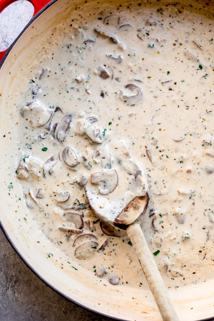 creamy mushroom sauce for pasta