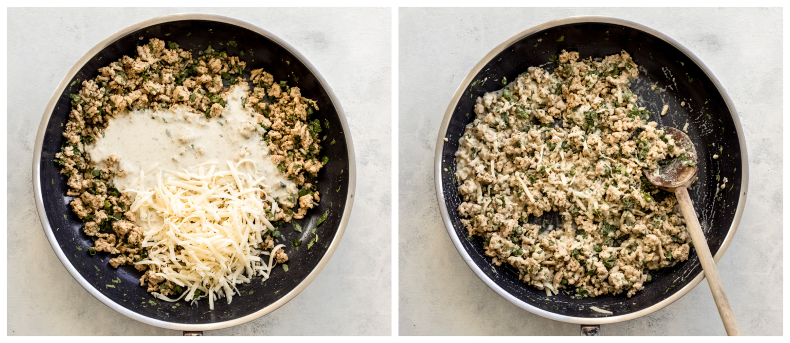 ground chicken mixture for enchiladas