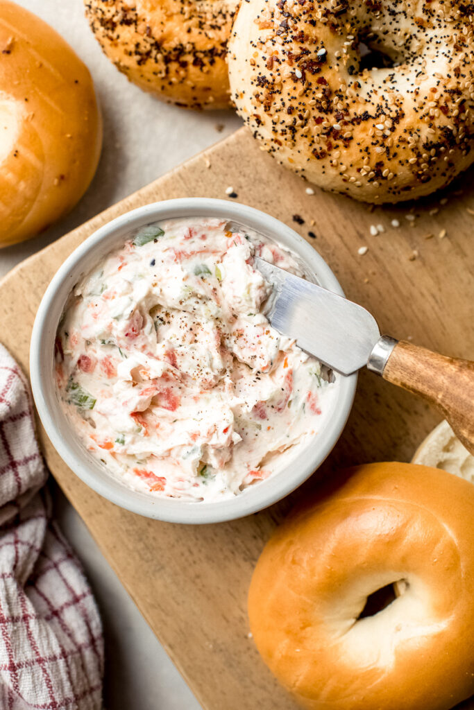 salmon yogurt spread