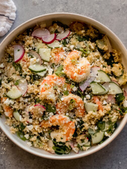 quinoa salad with shrimp