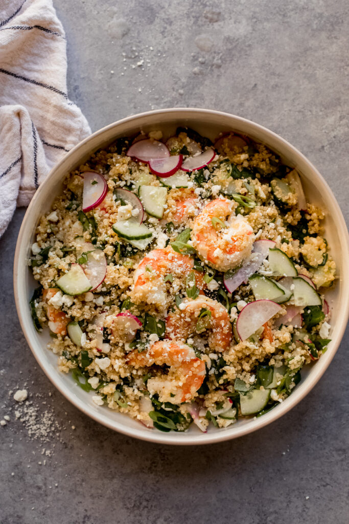 quinoa shrimp salad