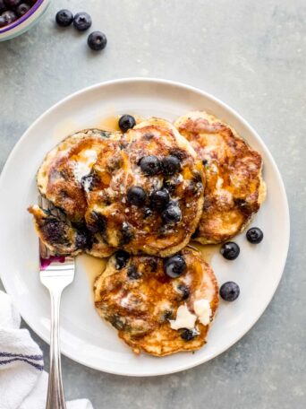 blueberry ricotta pancakes