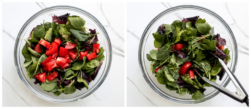 tossed salad in a bowl