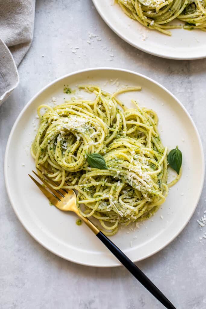 pasta with pesto