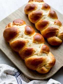close up of swiss braided bread recipe