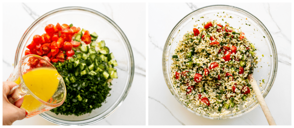 tabbouleh in a bowl