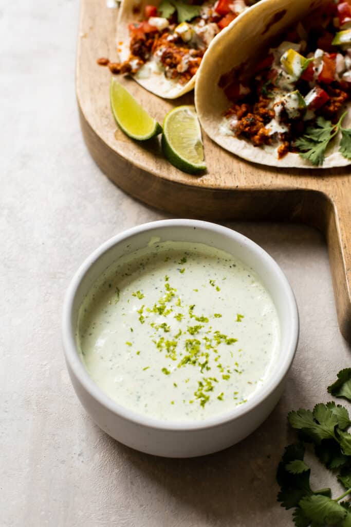 cilantro crema