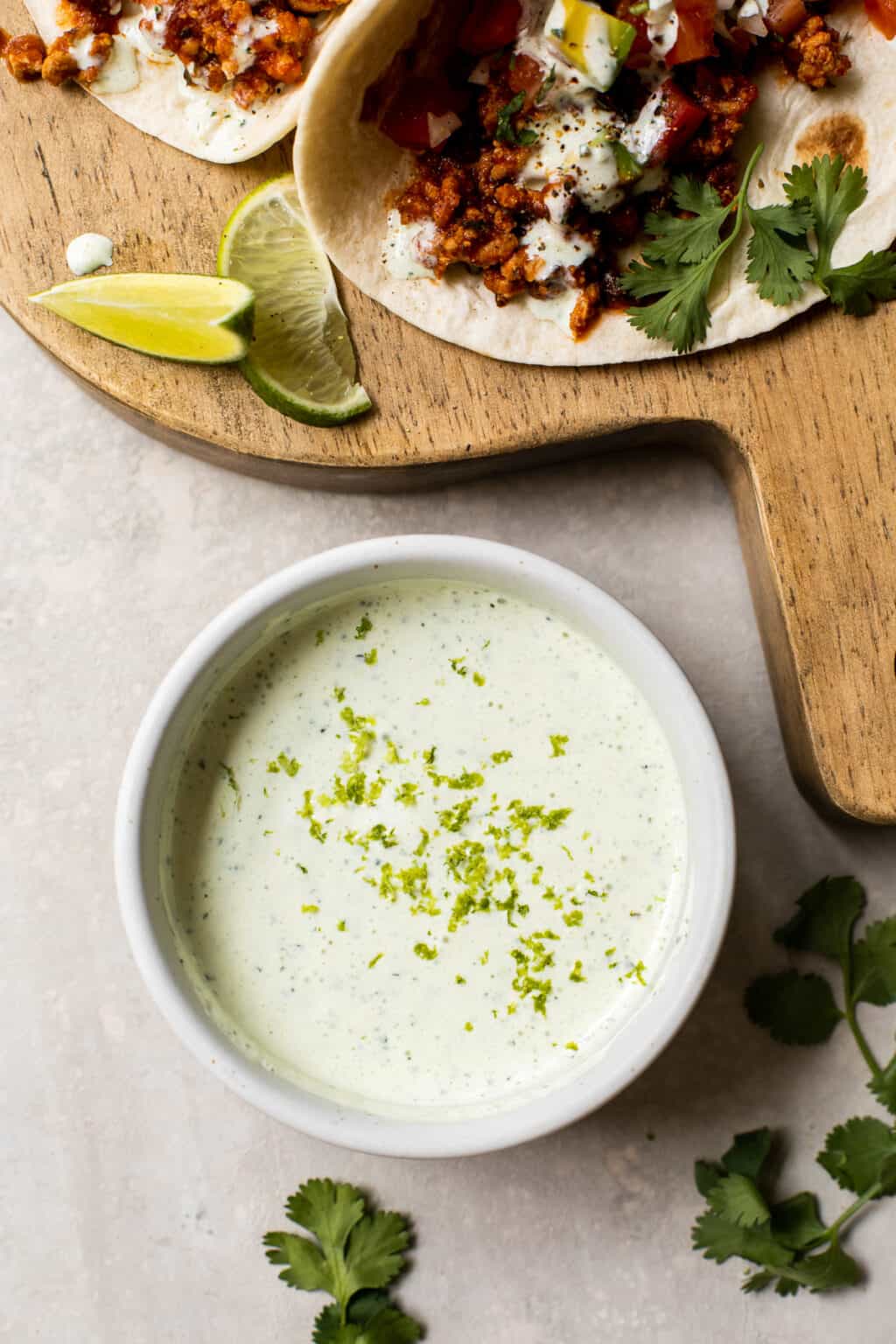 Cilantro Lime Crema (10Minute Recipe!) Little Broken