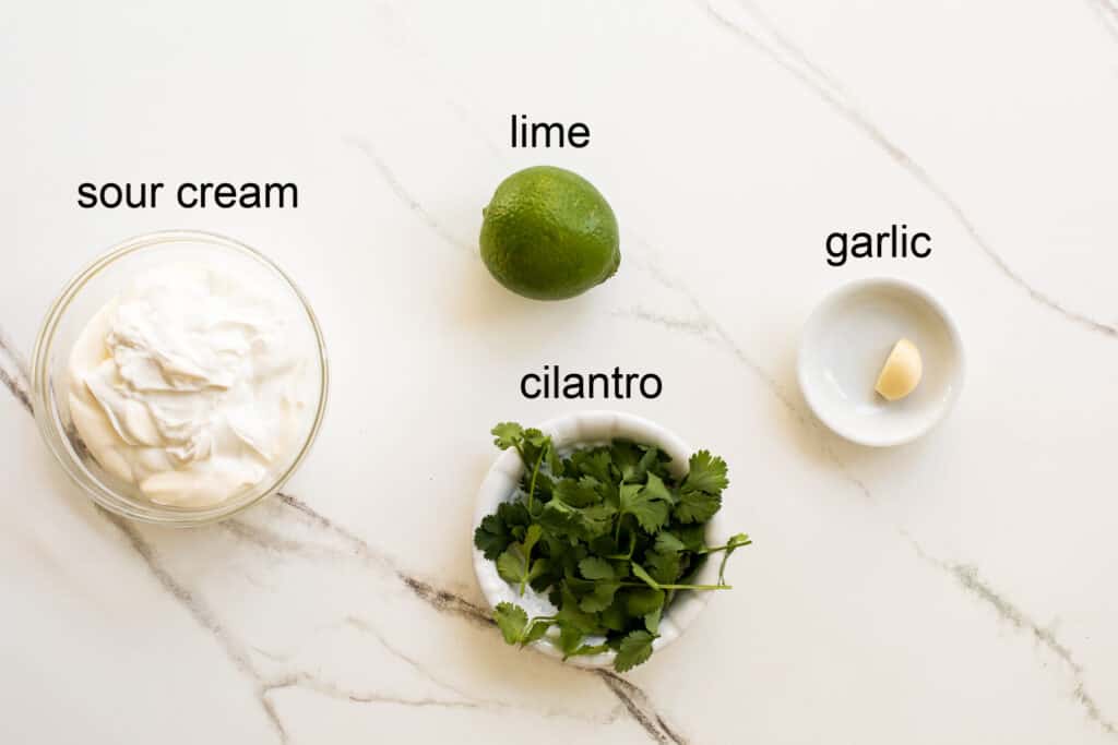 ingredients for crema