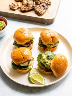 grilled chicken sliders