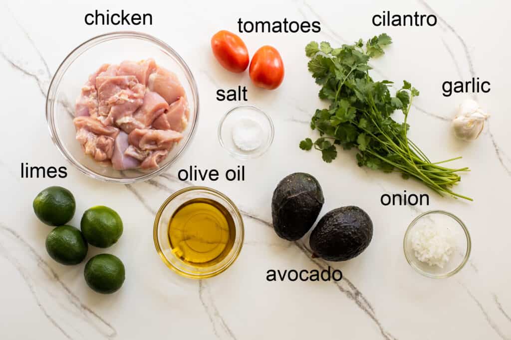 ingredients for chicken sliders