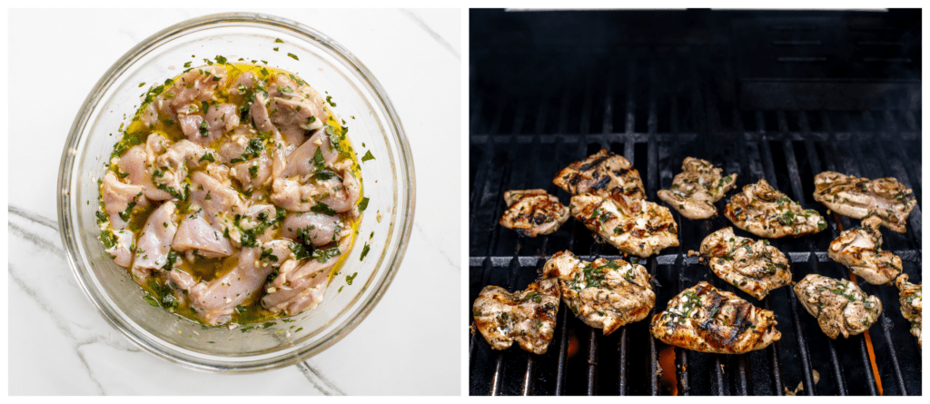 grilled chicken thighs