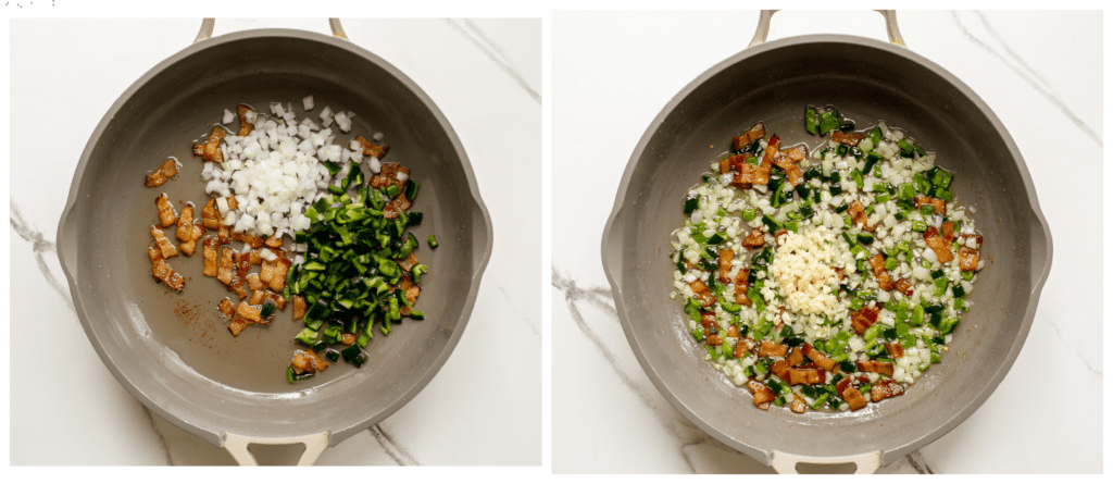 sauteed vegetables in a skillet