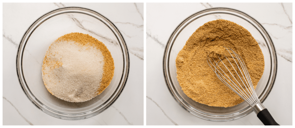 crumb mixture in a bowl