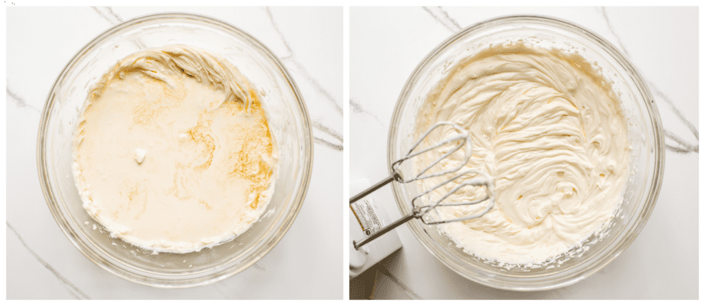 cheesecake filling in a bowl