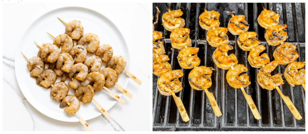 shrimp on a grill
