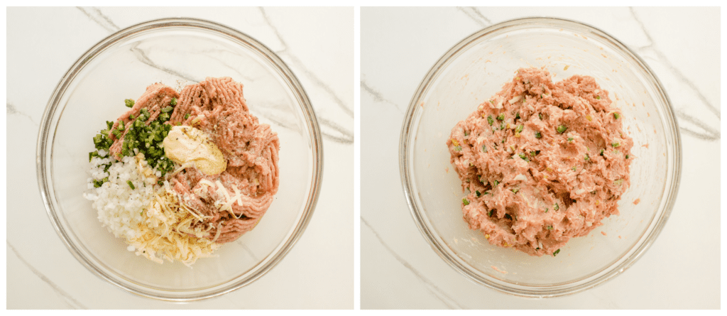 ground turkey mixture in a bowl