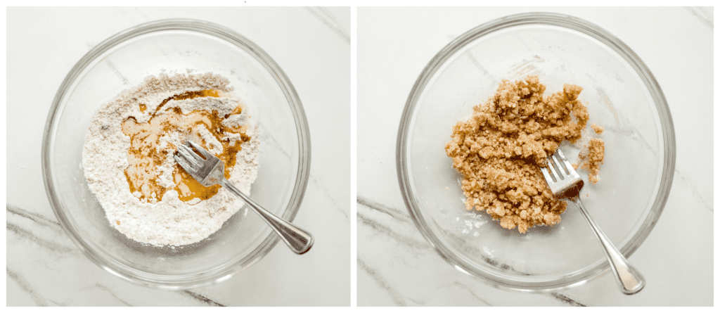 streusel topping in a bowl