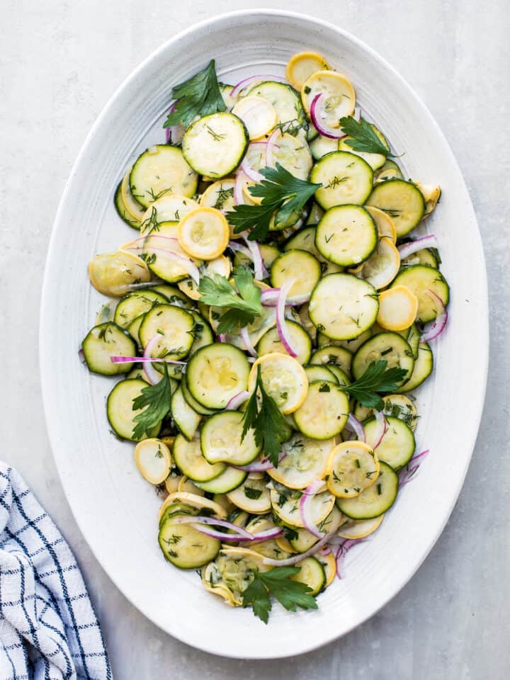 marinated summer squash salad recipe