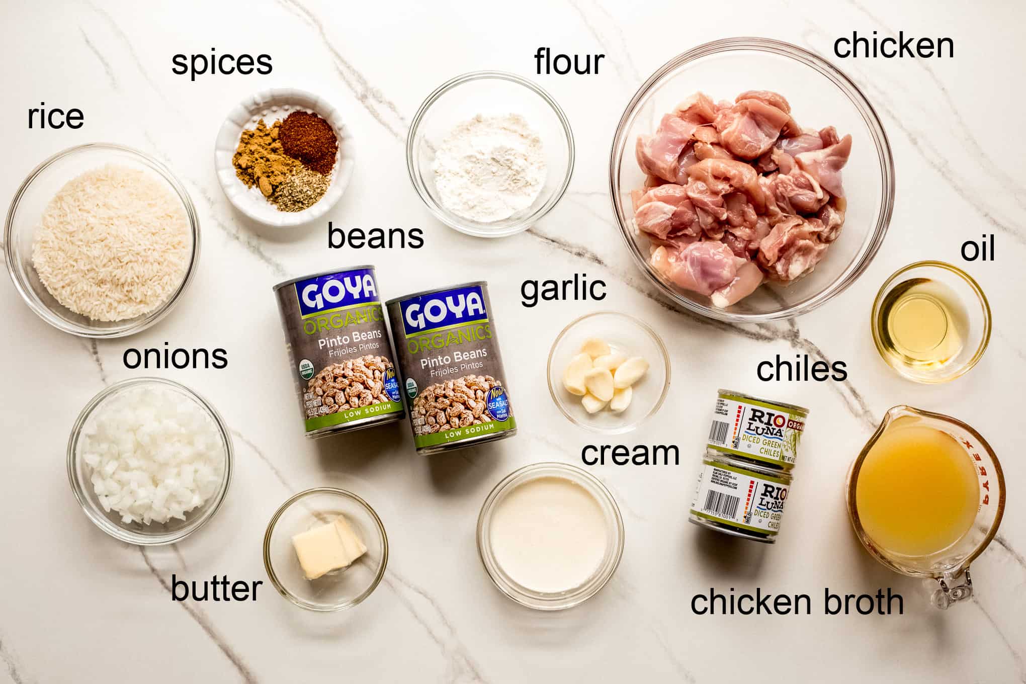 ingredients for chicken chili