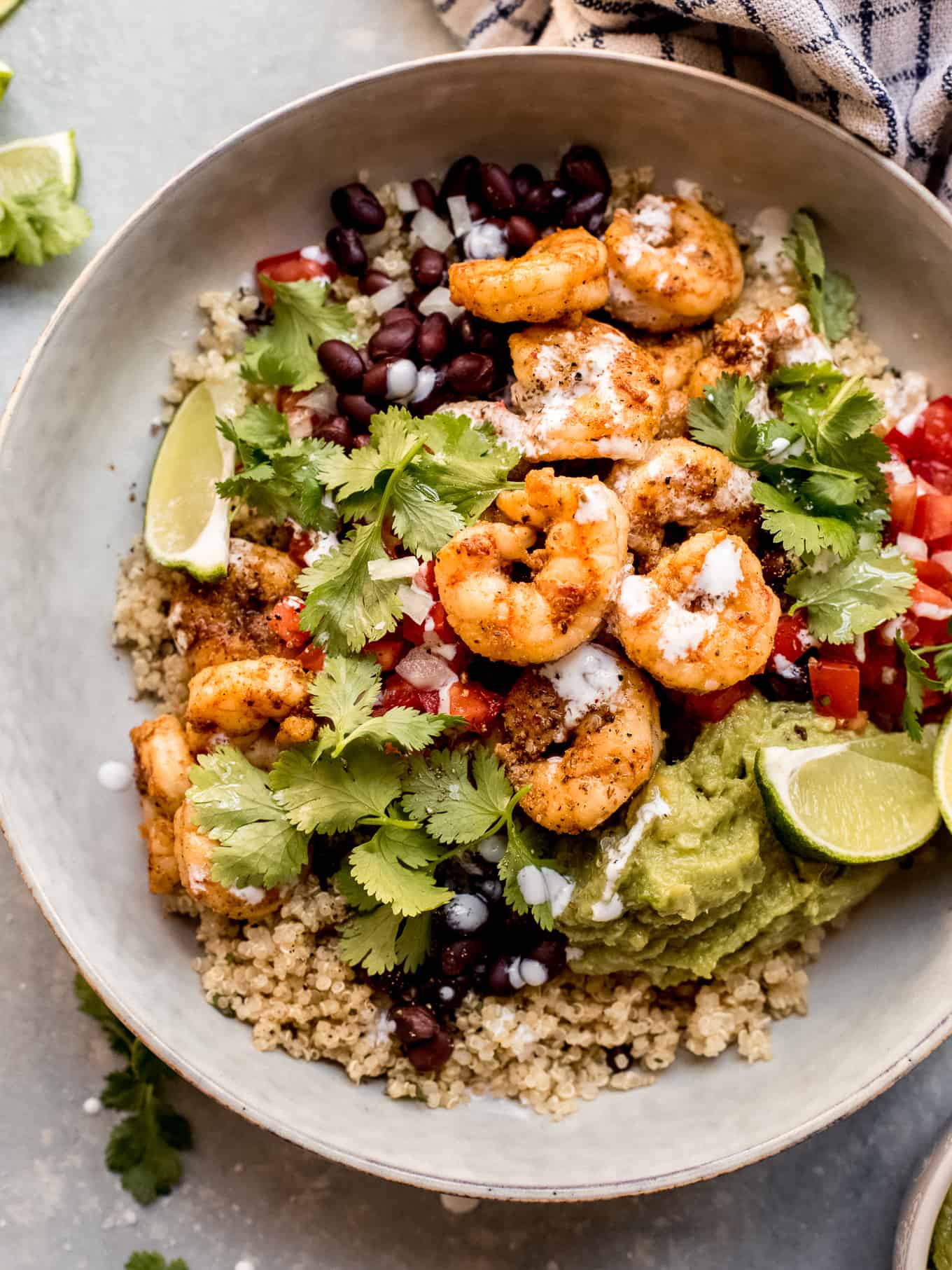 shrimp quinoa bowl recipe