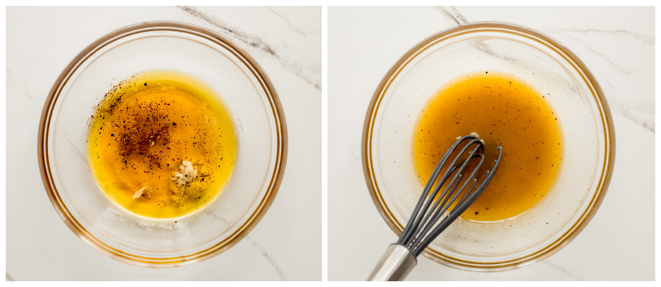 vinaigrette in a bowl for kale salad