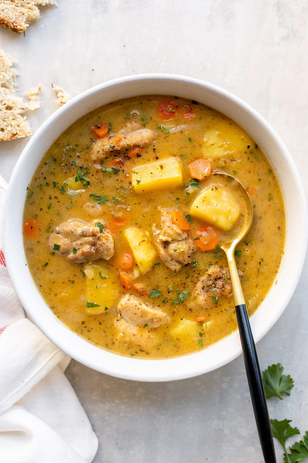 One Pot Creamy Chicken Stew Little Broken one-pot-creamy-chicken-stew-little-broken