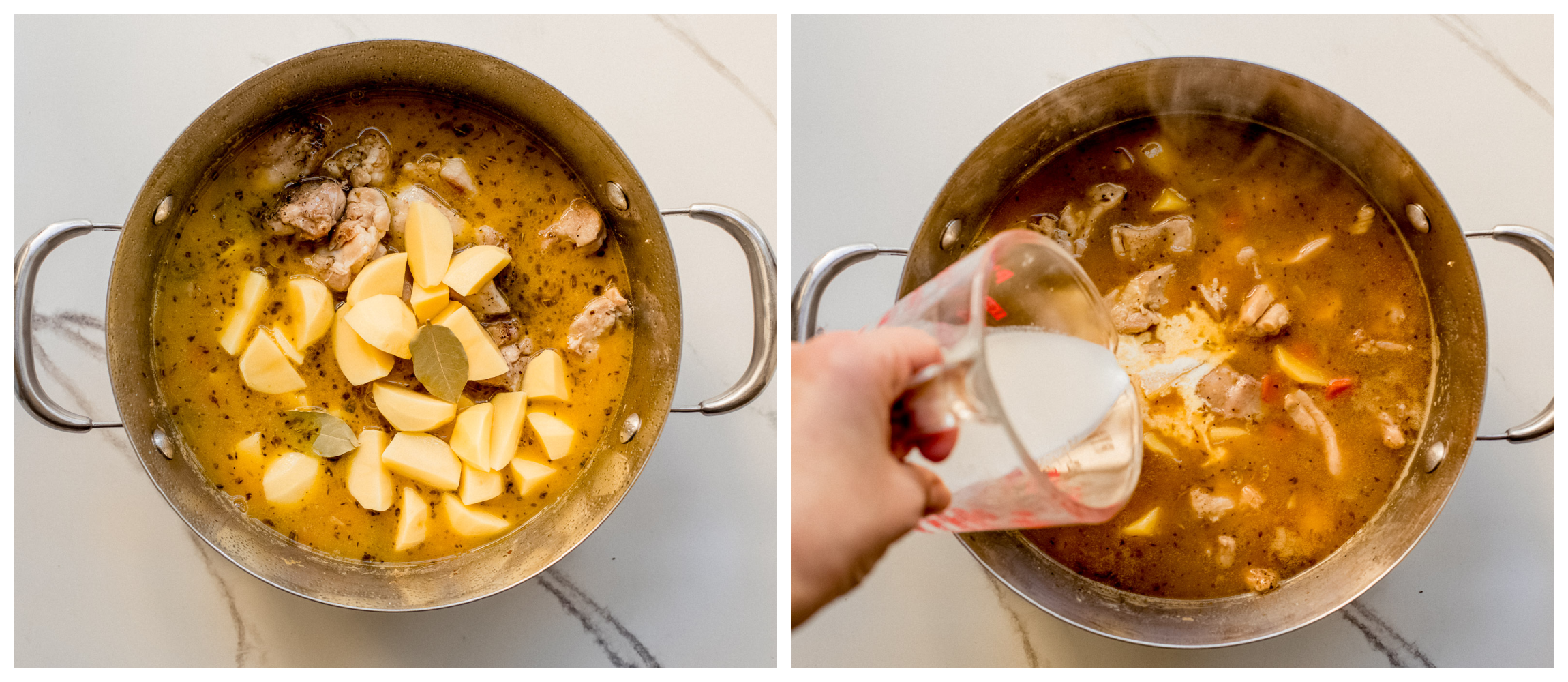 chicken stew in a pot