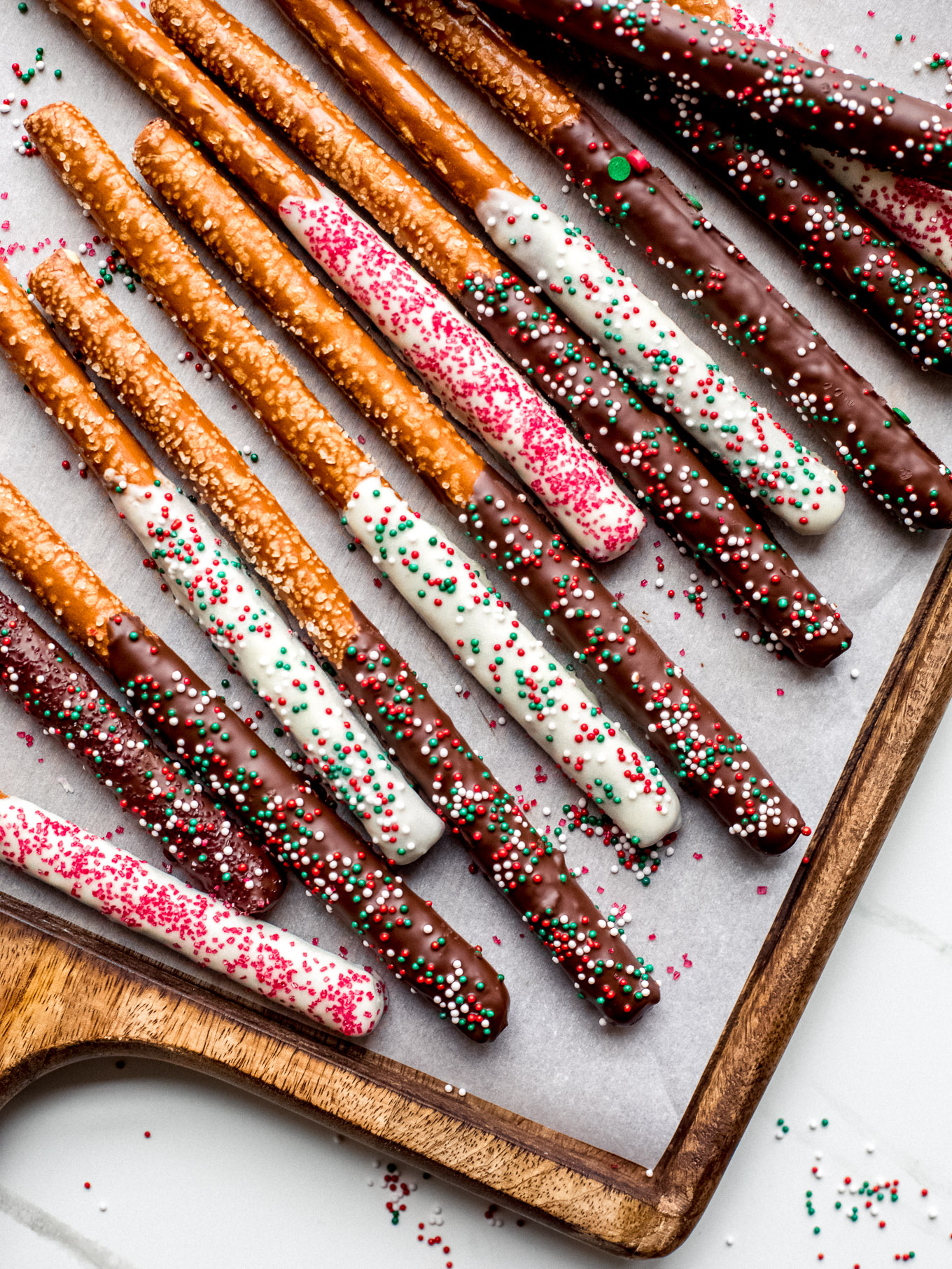 christmas chocolate covered pretzels