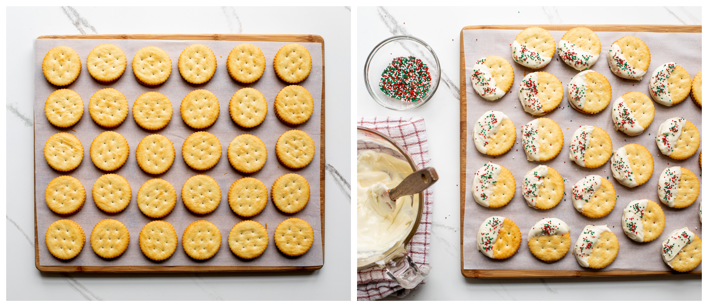 ritz cracker cookies dipped in chocolate