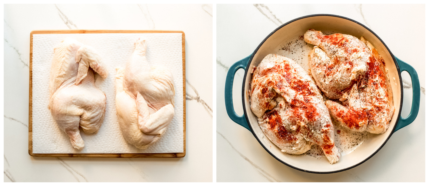 Easy OnePan Roasted Half Chicken Little Broken