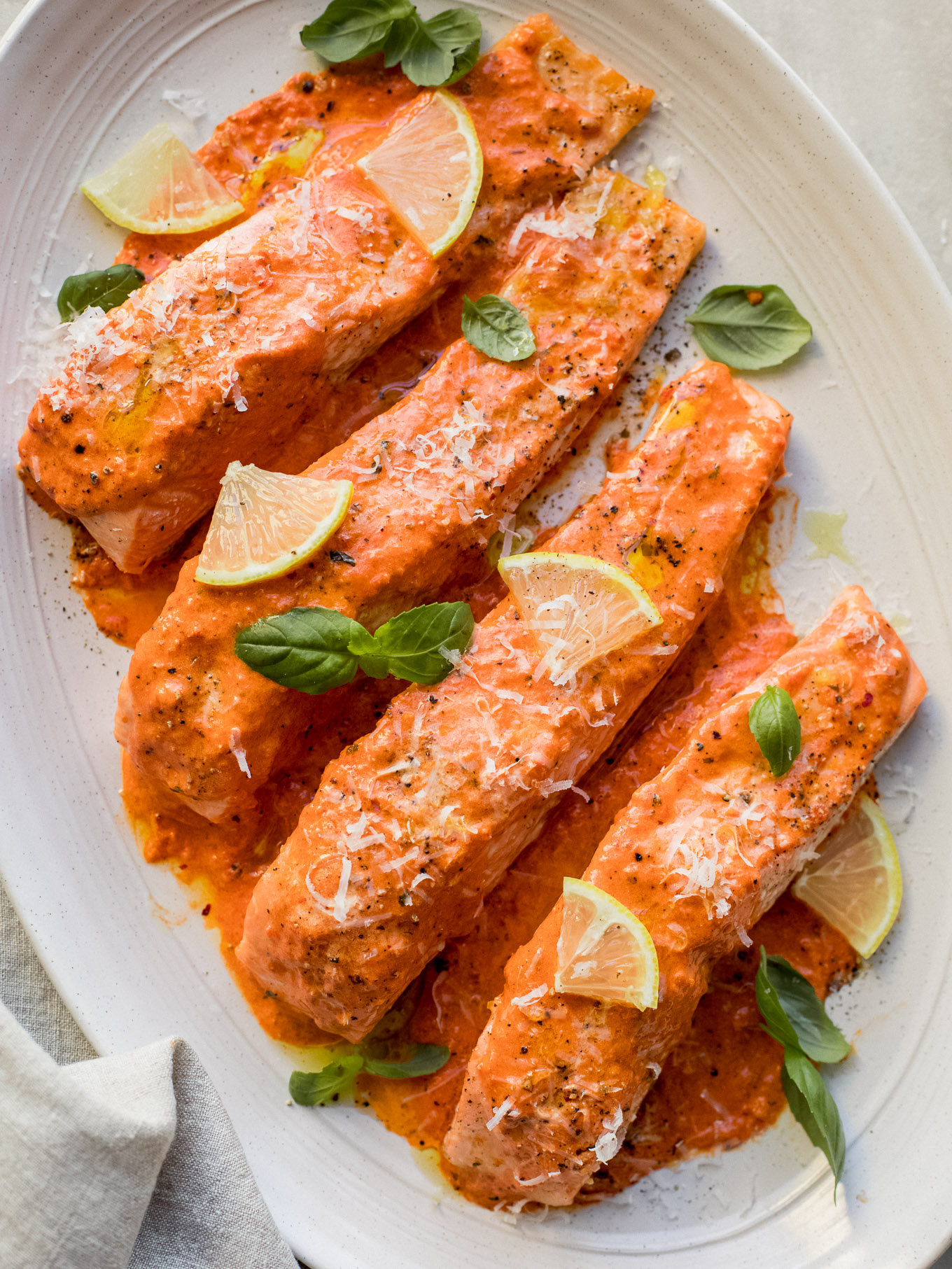 roasted red pepper salmon recipe