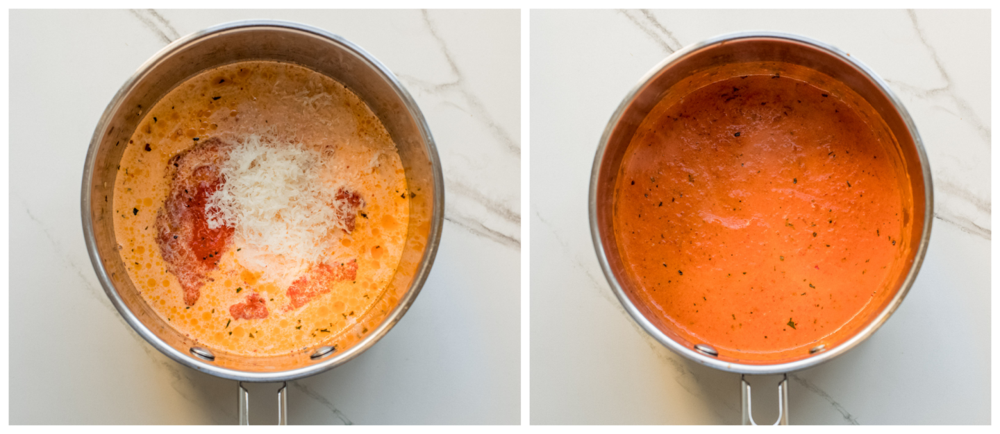 red pepper sauce with cream
