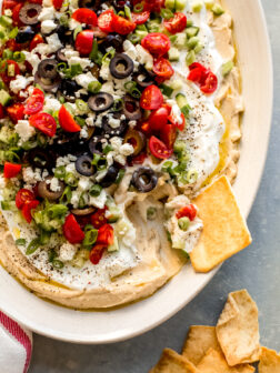 loaded hummus dip