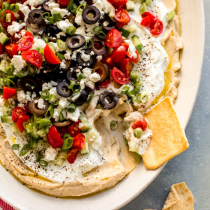 loaded hummus dip