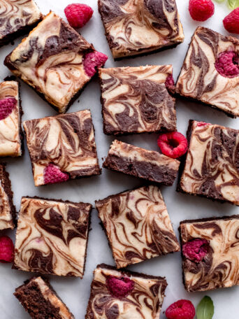 raspberry brownies