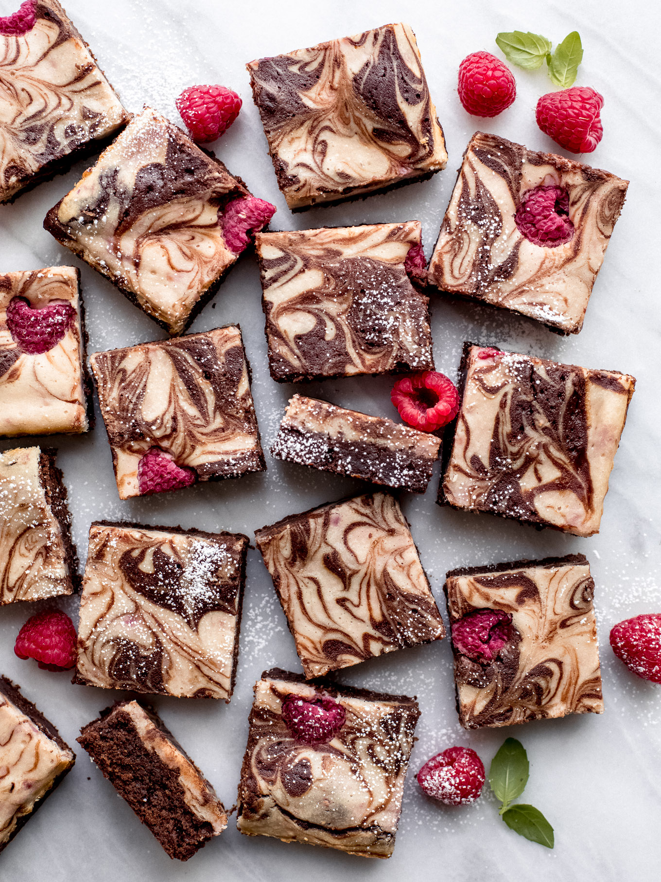 raspberry cheesecake brownies