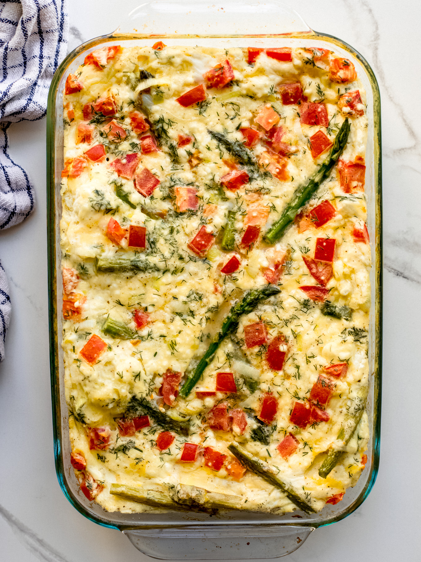 baked asparagus frittata