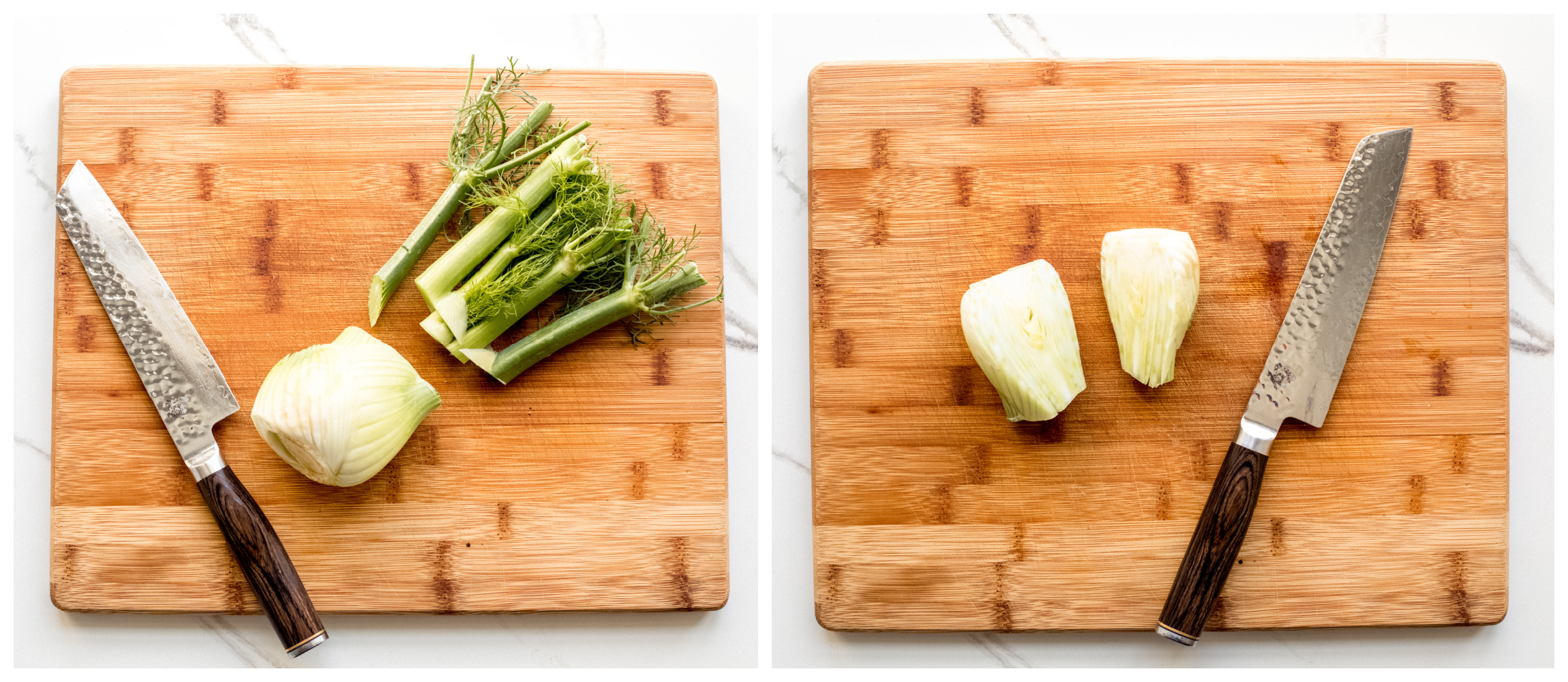 fennel bulb on a cutting board