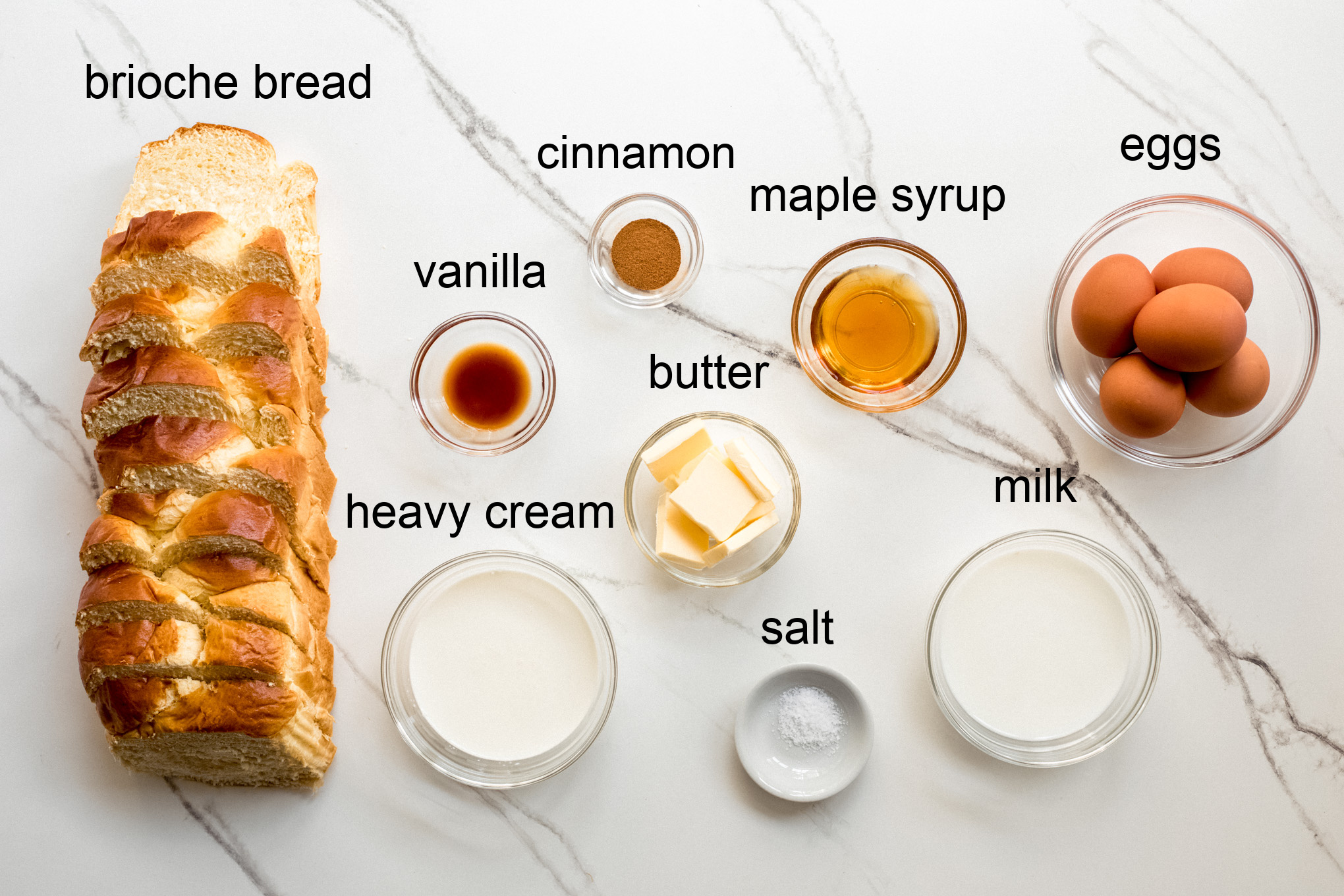ingredients for french toast
