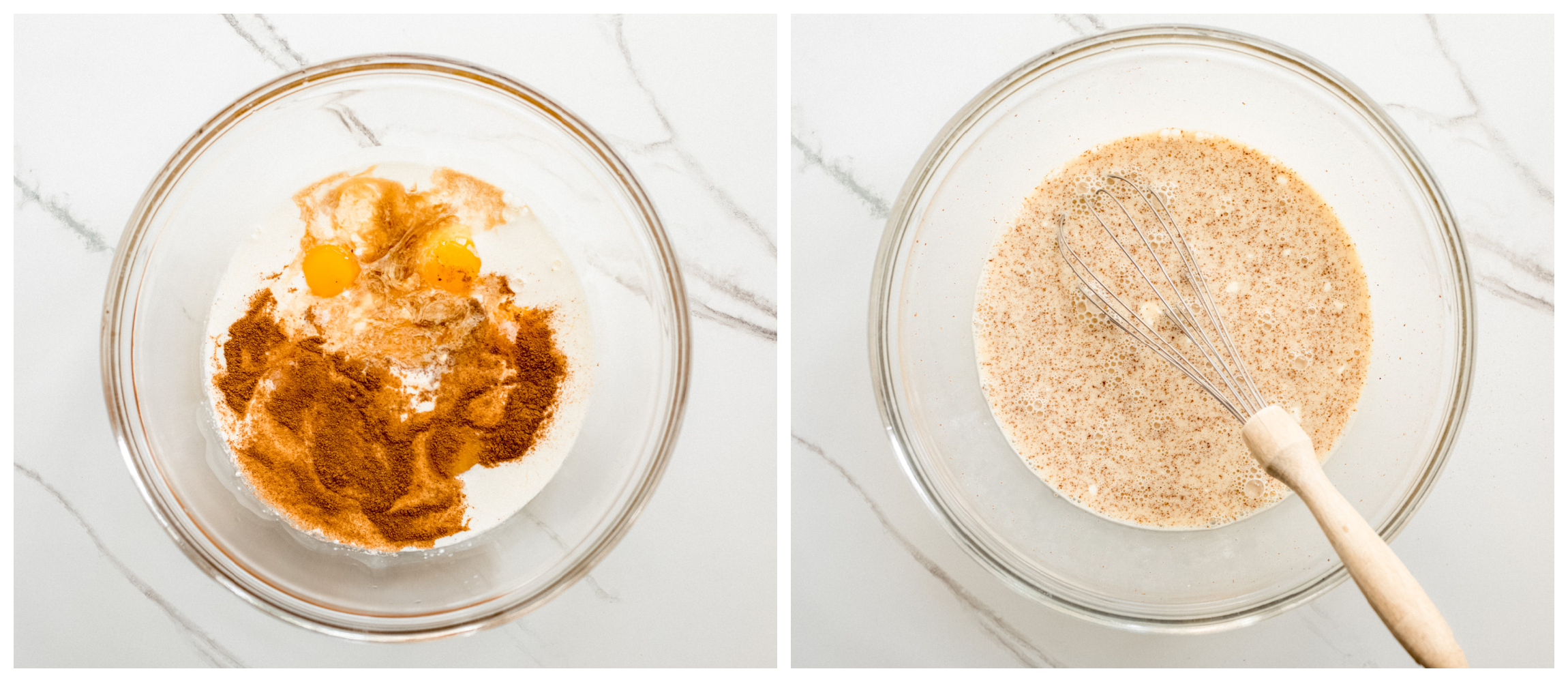 egg and milk custard for french toast